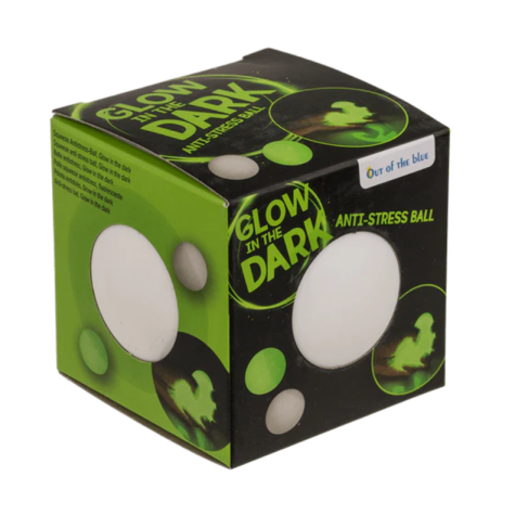 Antistresový mačkací míček svítící ve tmě 7 cm ~ 2