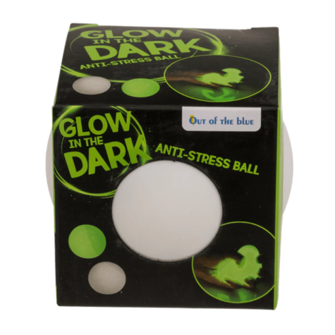 Antistresový mačkací míček svítící ve tmě 7 cm ~ 3