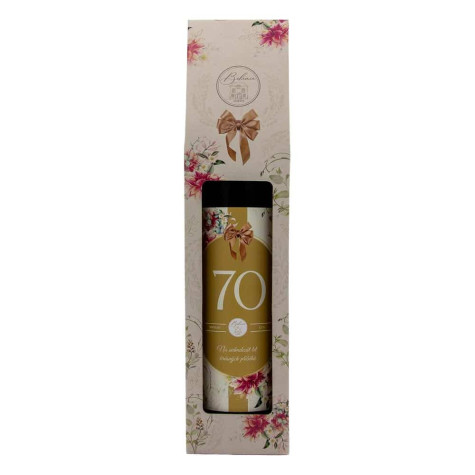 Dárkové víno v krabičce 0,75l - Květiny 70 Merlot ~ 2