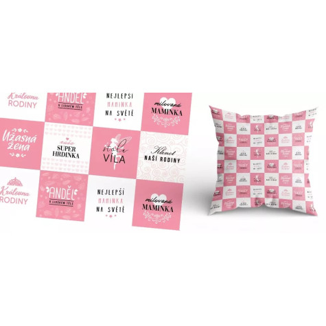 Humorný polštářek - Pro maminku - kostkovaný ~ 1