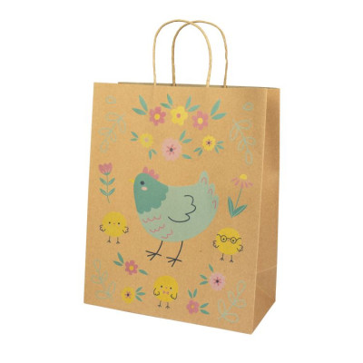 Albi Dárková taška velká 26x12,7x32,4cm - Slepička s kuřátky