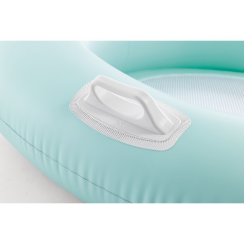 Intex 56801 Nafukovací křeslo s úchyty 114x107cm - tyrkysové ~ 2