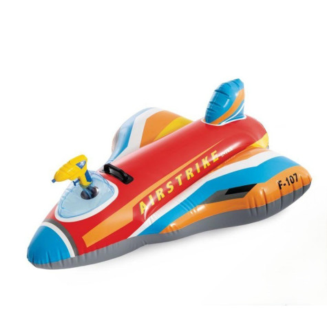 Intex 57531 Nafukovací stíhačka s úchytem a pistolí 117x104cm - červená ~ 1