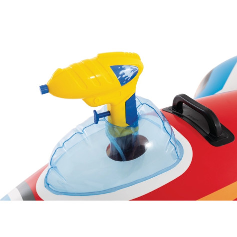 Intex 57531 Nafukovací stíhačka s úchytem a pistolí 117x104cm - červená ~ 3