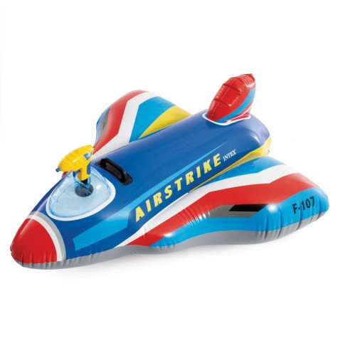 Intex 57531 Nafukovací stíhačka s úchytem a pistolí 117x104cm - modrá ~ 1