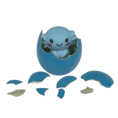 Rostoucí vejce 6 cm Axolotl - modrý