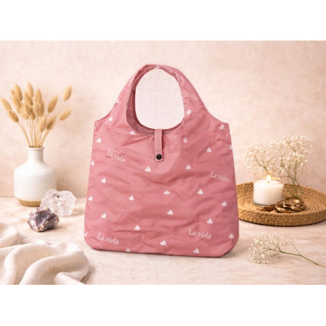 Nekupto Nákupní taška skládací Srdíčka ~ 2