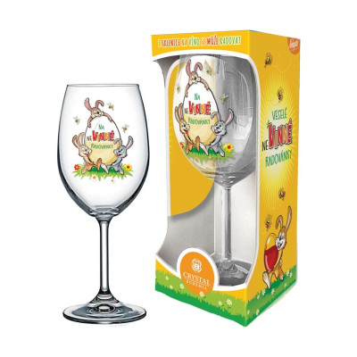 Nekupto Sklenice na víno Velikonoce - Na nevinné radovánky