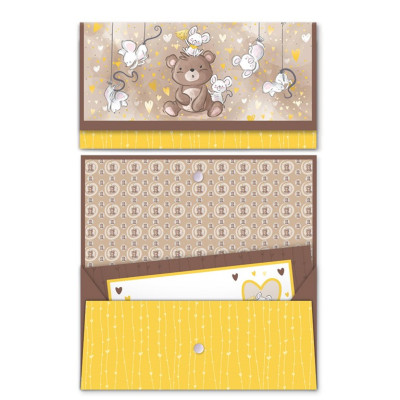 Nekupto Obálka na peníze a poukazy - Medvídek s přáteli