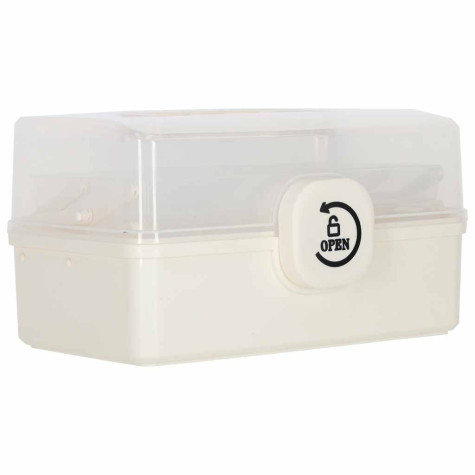 Organizér na léky kufřík bílý 29x16x15cm ~ 9