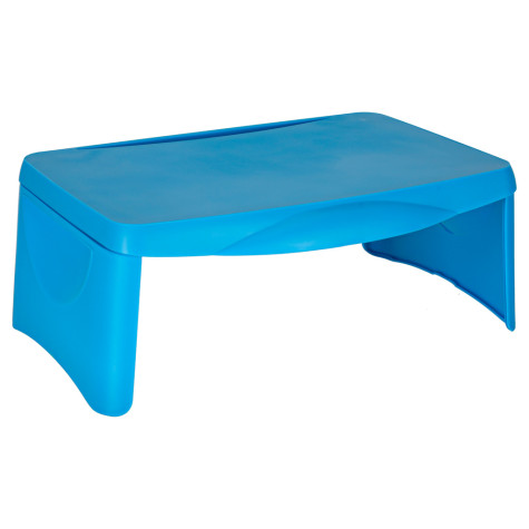 Dětský stolek do auta s úložným prostorem - modrý ~ 2