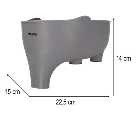 Cedník do dřezu s miskou - slon šedý ~ 10