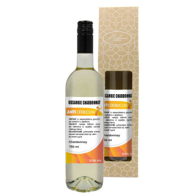 Dárkové víno v krabičce 0,75l - Anti debilicum - Chardonnay