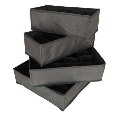 Organizér na spodní prádlo 4 ks - šedý ~ 3