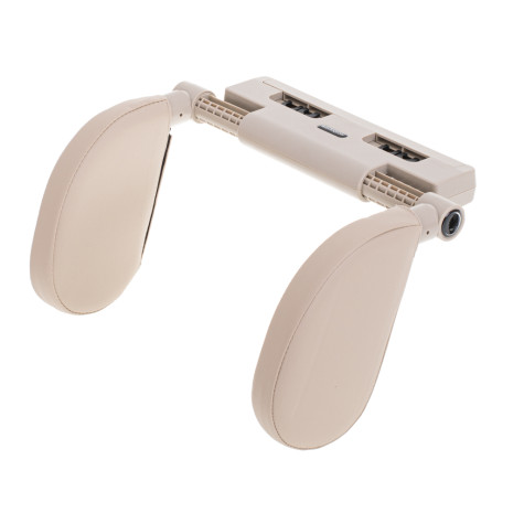 Opěrka hlavy do auta nastavitelná - béžová ~ 2