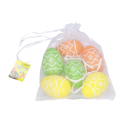 Wiky Vajíčko dekorační plastové 6 ks - různé barvy