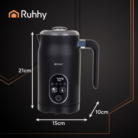 Napěňovač mléka s displejem 4v1 černý Ruhhy 26649 ~ 6