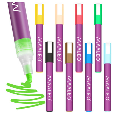 Akrylové fixy 8 ks Maaleo 27052