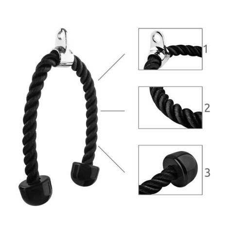 Adaptér na kladku Tricepsové lano Trizand 7954 ~ 2