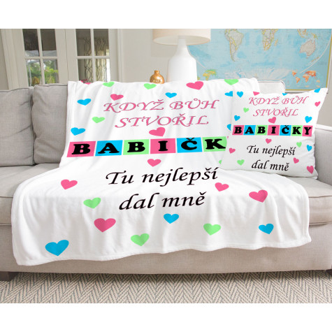 Deka 200 x 140 cm - Když bůh stvořil babičky ~ 3
