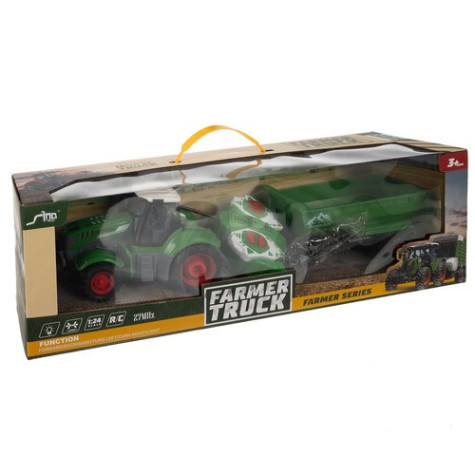 Traktor RC na dálkové ovládání se sklápěcím přívěsem Kruzzel 24850 ~ 12