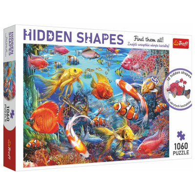 TREFL Puzzle Hidden Shapes: Život pod vodou 1060 dílků