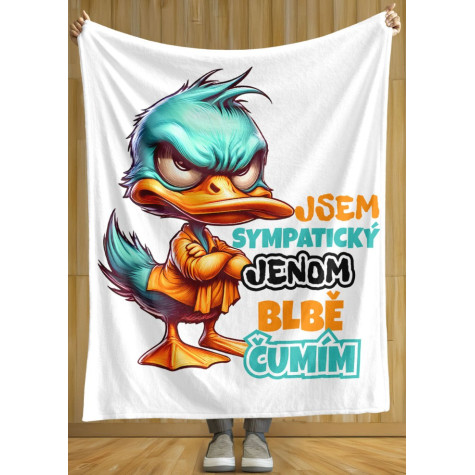 Deka 200 x 140 cm - Jsem sympatický ~ 2