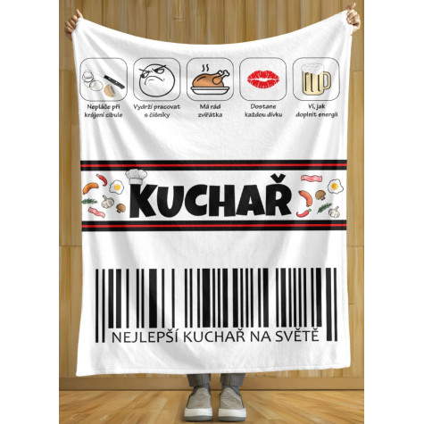 Deka 200 x 140 cm - Kuchař 100% ~ 2