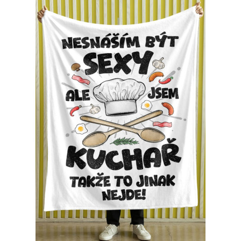Deka 200 x 140 cm - Sexy kuchař ~ 2
