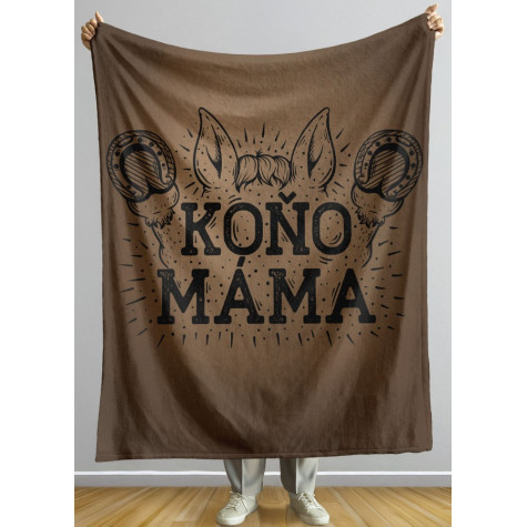 Deka 200 x 140 cm - Koňo - máma ~ 2