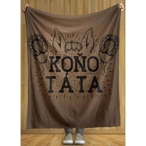 Deka 200 x 140 cm - Koňo - táta ~ 2