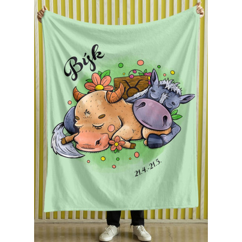 Deka 200 x 140 cm Koňská znamení - Býk ~ 2