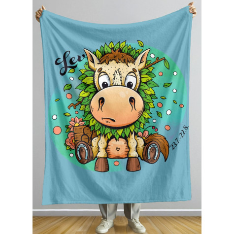 Deka 200 x 140 cm Koňská znamení - Lev ~ 2