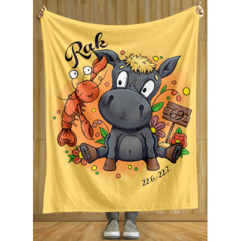 Deka 200 x 140 cm Koňská znamení - Rak ~ 2