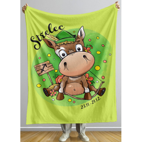 Deka 200 x 140 cm Koňská znamení - Střelec ~ 2