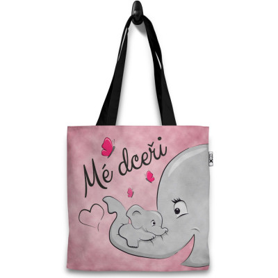 Taška 37x40cm - Mé dceři - sloni