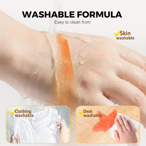 Jarmelo Jemné voskovky Smývatelné Glitter 24 ks ~ 4