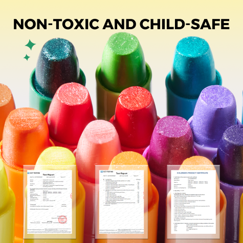 Jarmelo Jemné voskovky Smývatelné Glitter 24 ks ~ 6