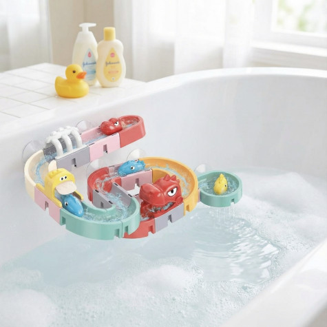 Sedola DIY Kuličková dráha do vody Dino 30 ks ~ 2