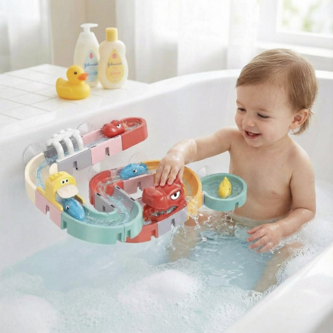 Sedola DIY Kuličková dráha do vody Dino 30 ks ~ 3