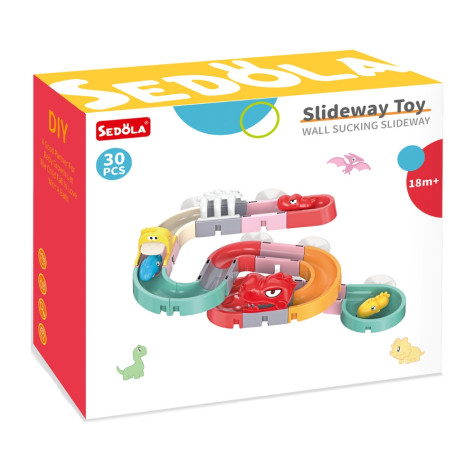 Sedola DIY Kuličková dráha do vody Dino 30 ks ~ 4