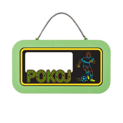 Albi Neonová cedulka bez jména - Pokoj pro fotbalistu