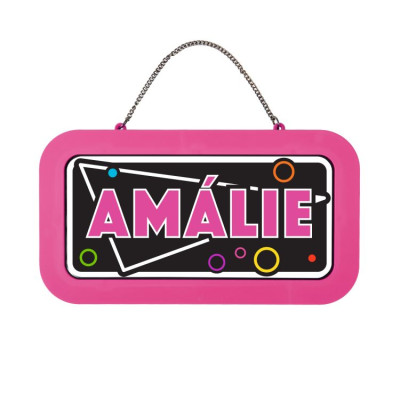 Albi Neonová cedulka se jménem - Amálie