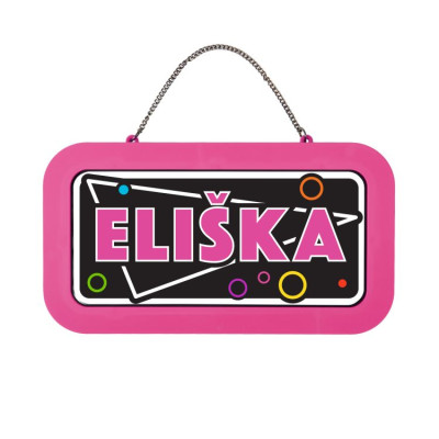 Albi Neonová cedulka se jménem - Eliška