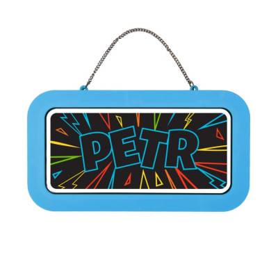Albi Neonová cedulka se jménem - Petr