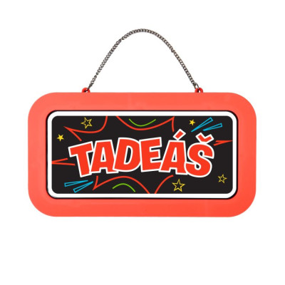 Albi Neonová cedulka se jménem - Tadeáš