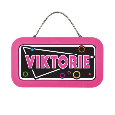 Albi Neonová cedulka se jménem - Viktorie