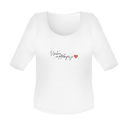 Albi Dámské tričko s kamínky - Láska - XL