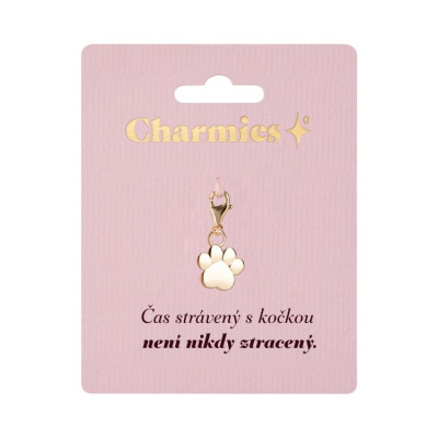 Albi Zlatý přívěsek tlapky - Čas strávený s kočkou