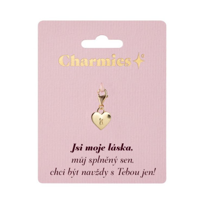Albi Zlatý přívěsek srdce - Láska